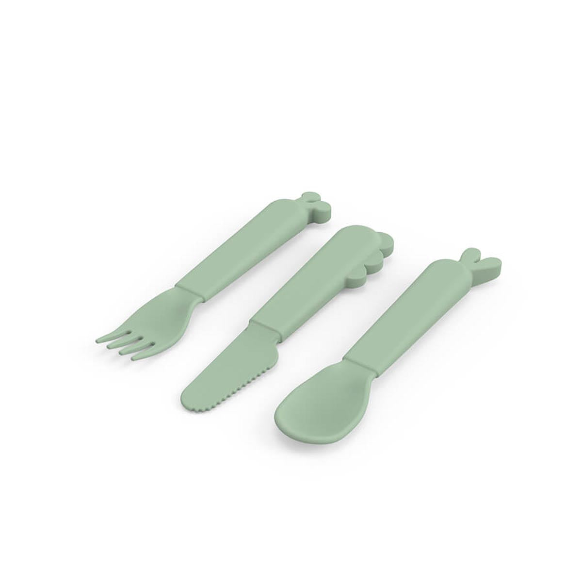 Kiddish Cutlery Set - Deer Friends Green - EX DISPLAY