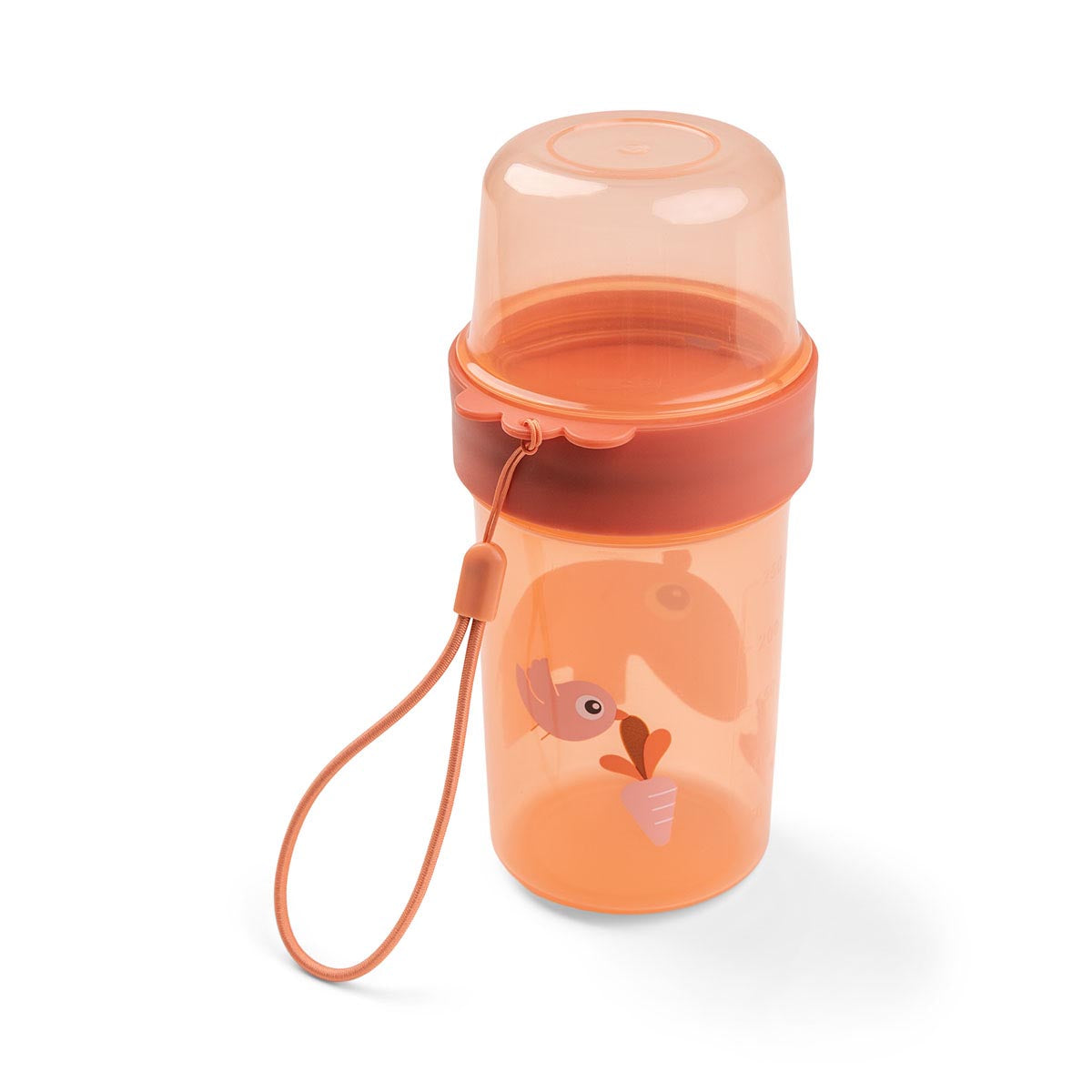 To Go 2-Way Snack Container Papaya - CLEARANCE