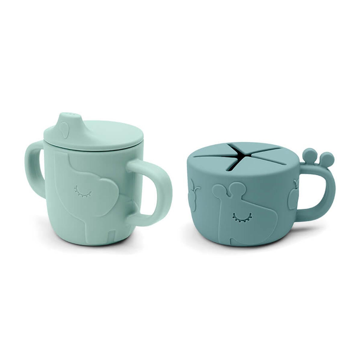 Done by Deer Peekaboo Spout & Snack BLUE - Ex-Display