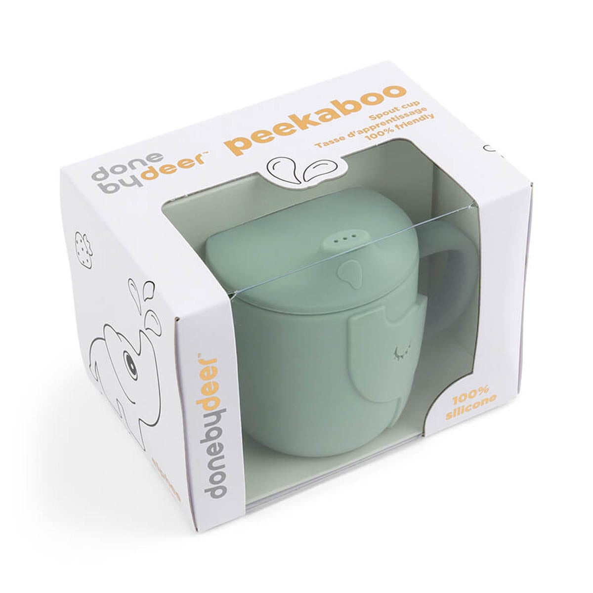 Peekaboo Spout Cup Elphee Green - EX DISPLAY
