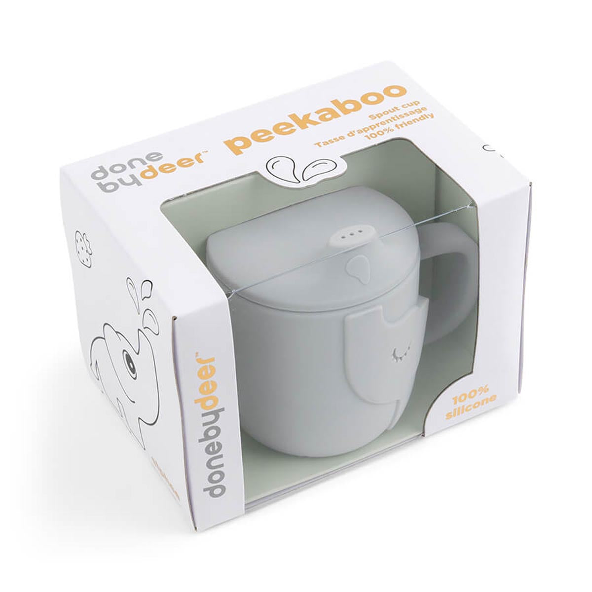Peekaboo Spout Cup Elphee Grey - EX DISPLAY