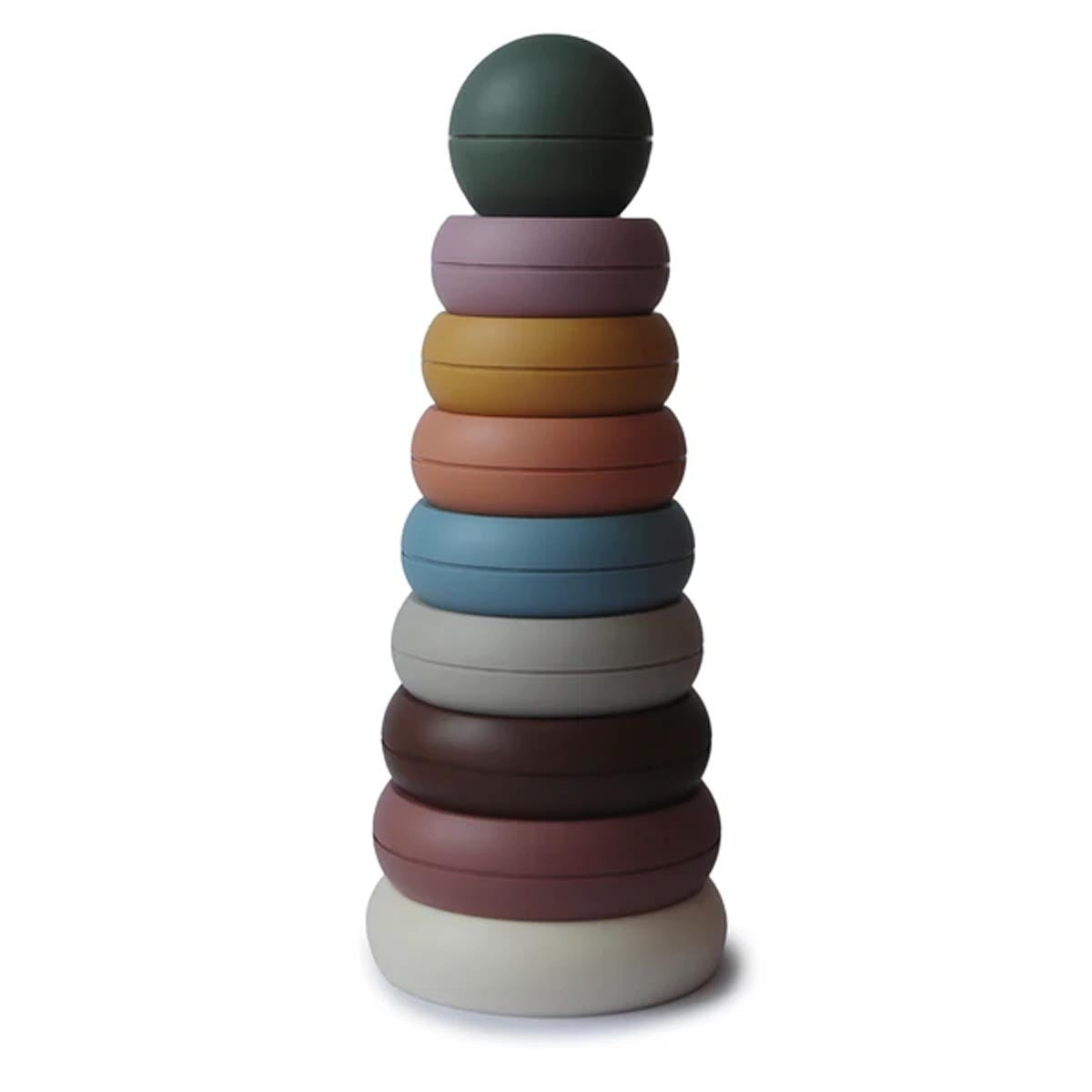 Mushie Stacking Rings CLEAR EXPO STOCK