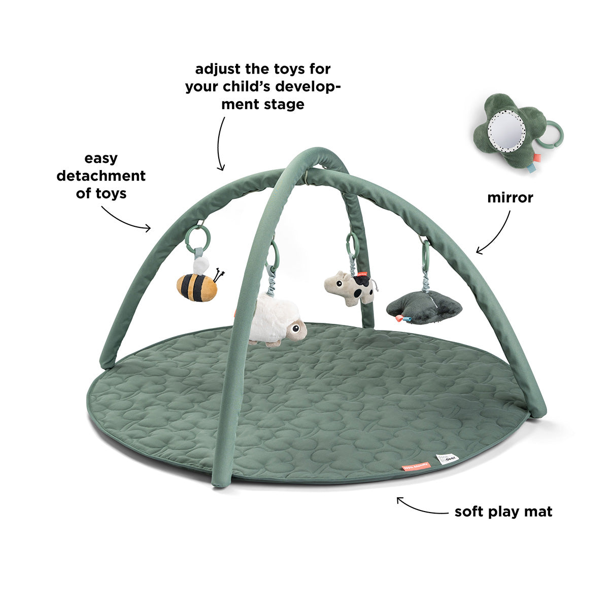 Done by Deer Activity Play Mat Green