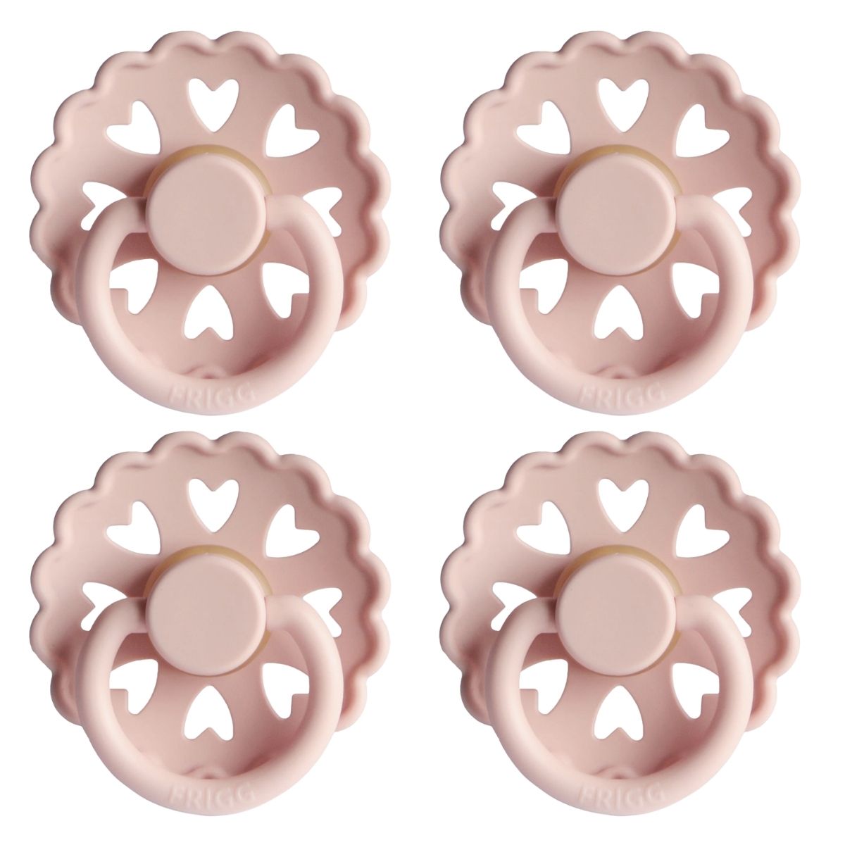 FRIGG Fairytale Pacifier 4 Pack Latex 0-6 months Blush