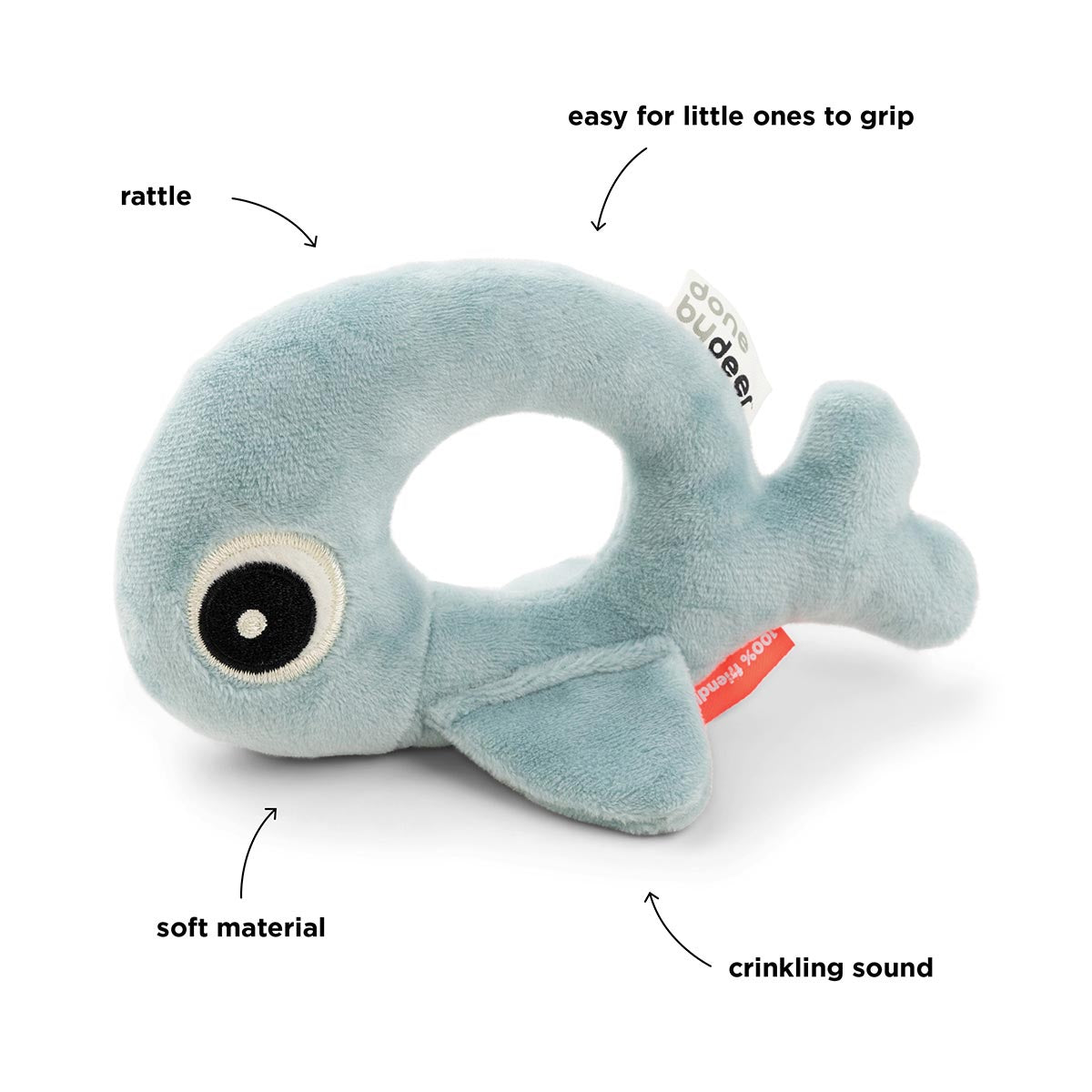 Done by Deer Wally Ring Rattle - Ex Display CLEARANCE