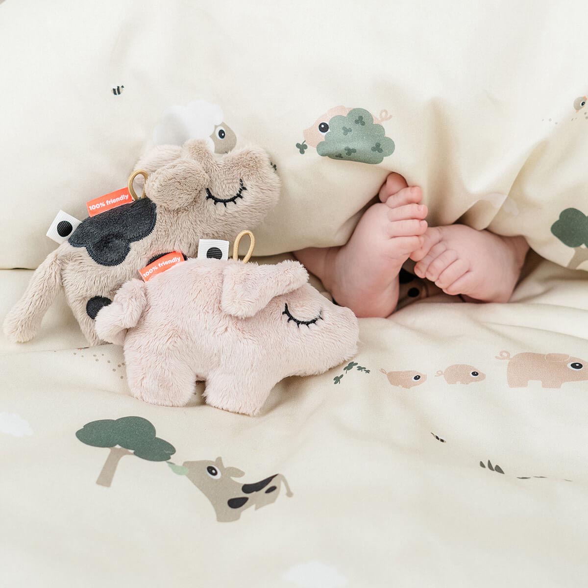 Done by Deer Tiny Sensory Rattle - Pigee Powder