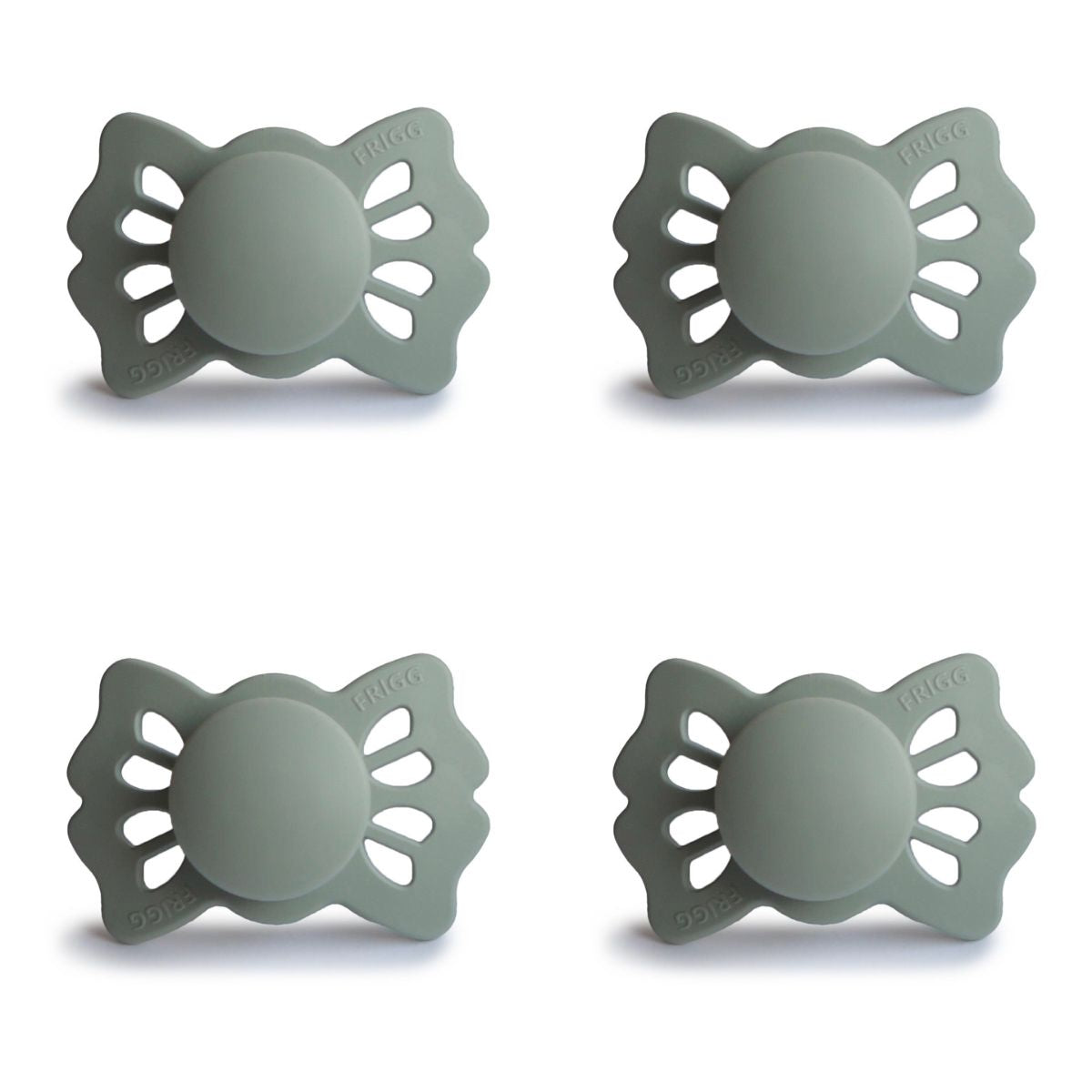 FRIGG Lucky Pacifier 4 Pack Silicone 0-6months Sage