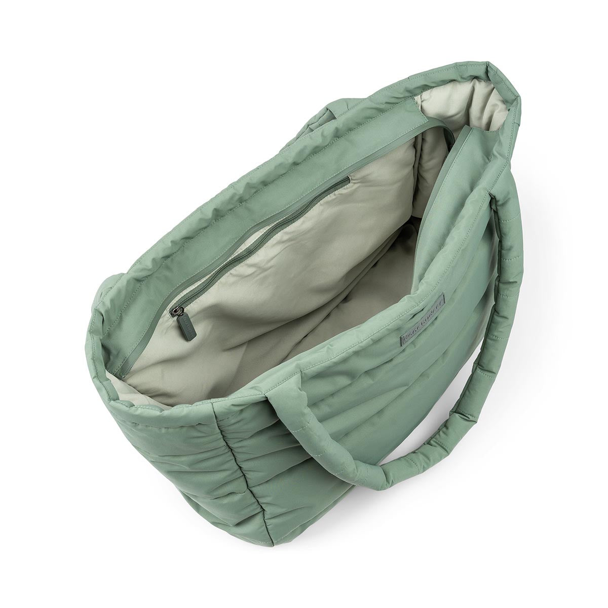 Done by Deer Qulited Changing Tote Green