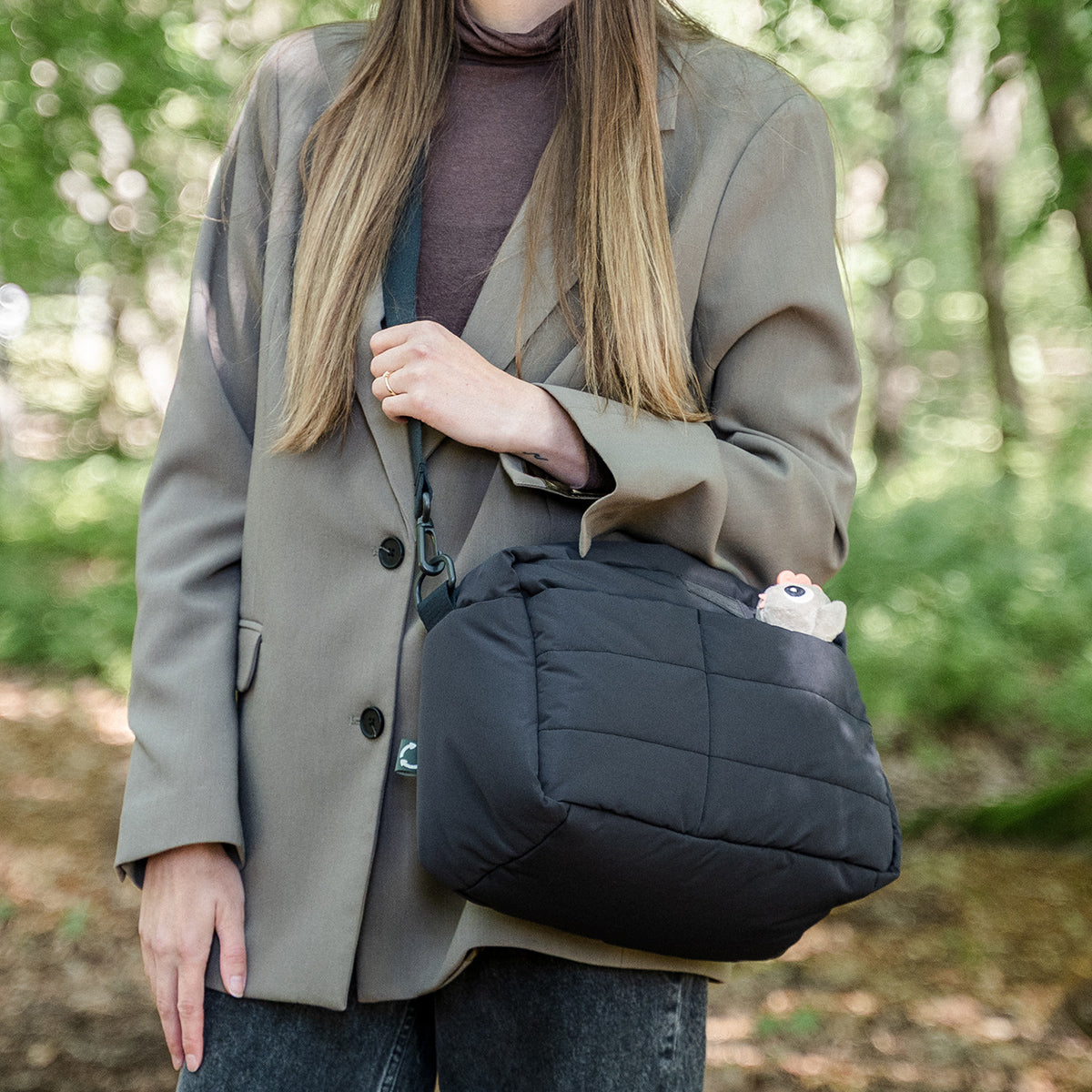 Done by Deer Quilted Stroller Bag Black - EXPO DISPLAY ITEM