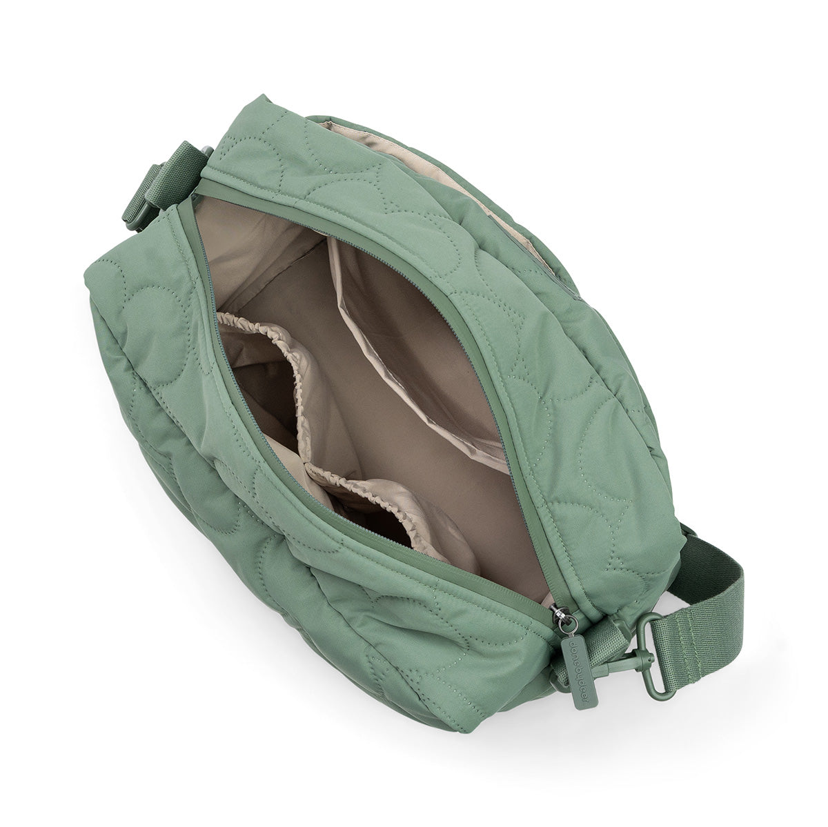 Done by Deer Quilted Stroller Bag Green