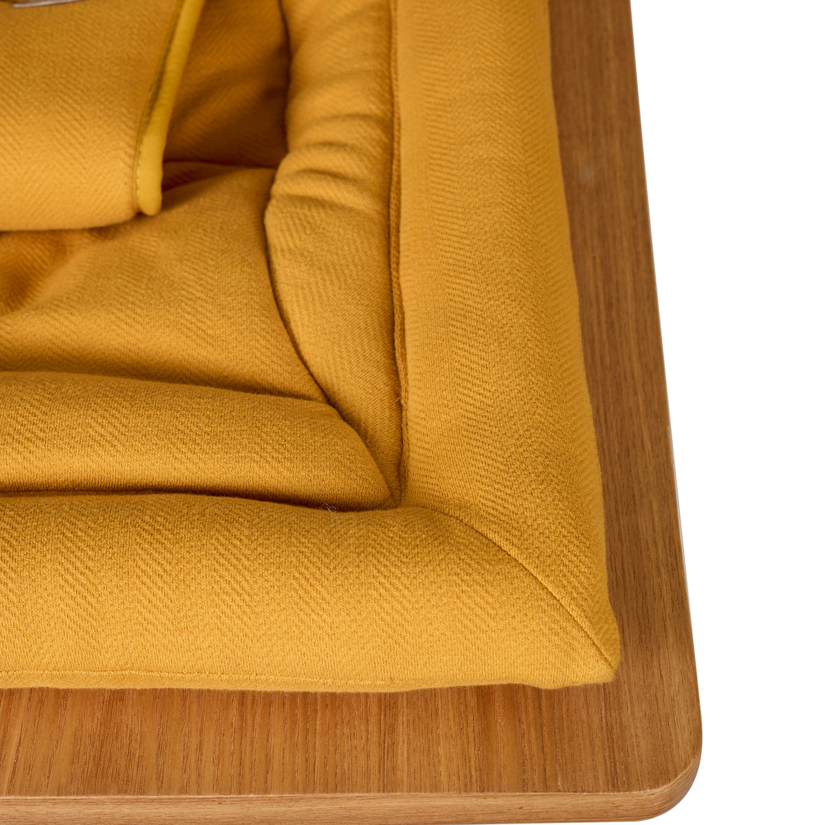 Quax Rocking Baby Bouncer - Saffron/WALNUT SHOWROOM CLEARANCE