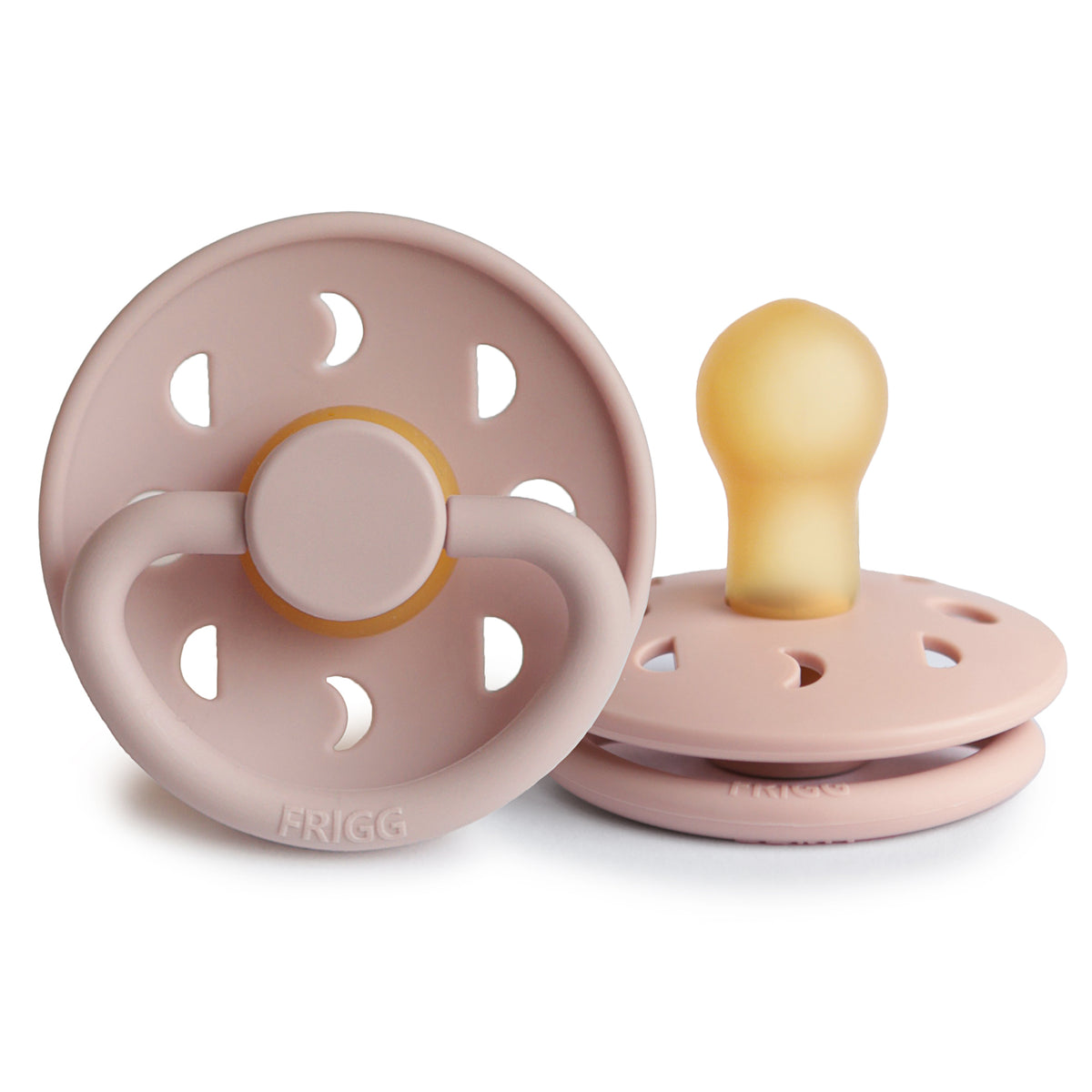 FRIGG Moon Pacifier 4 Pack Latex 0-6 months Blush