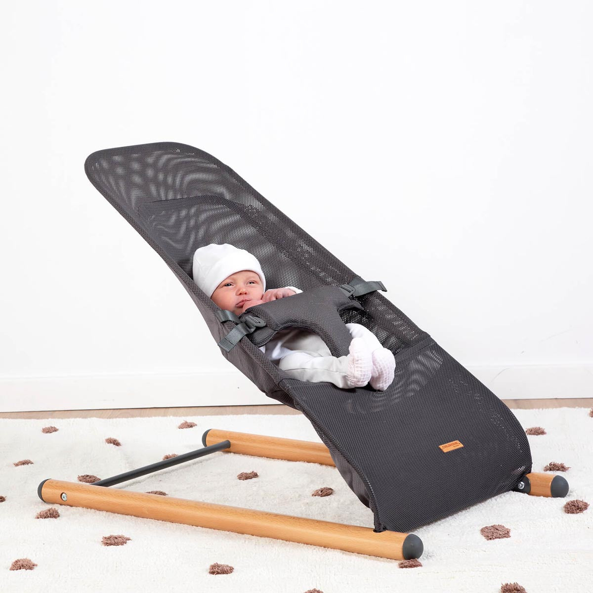 Childhome Evolux Bouncer - Natural & Anthracite