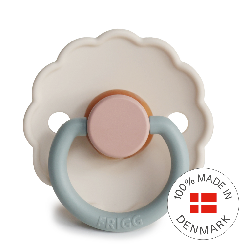 FRIGG Daisy Pacifier 4 Pack Latex 0-6 months Cotton Candy
