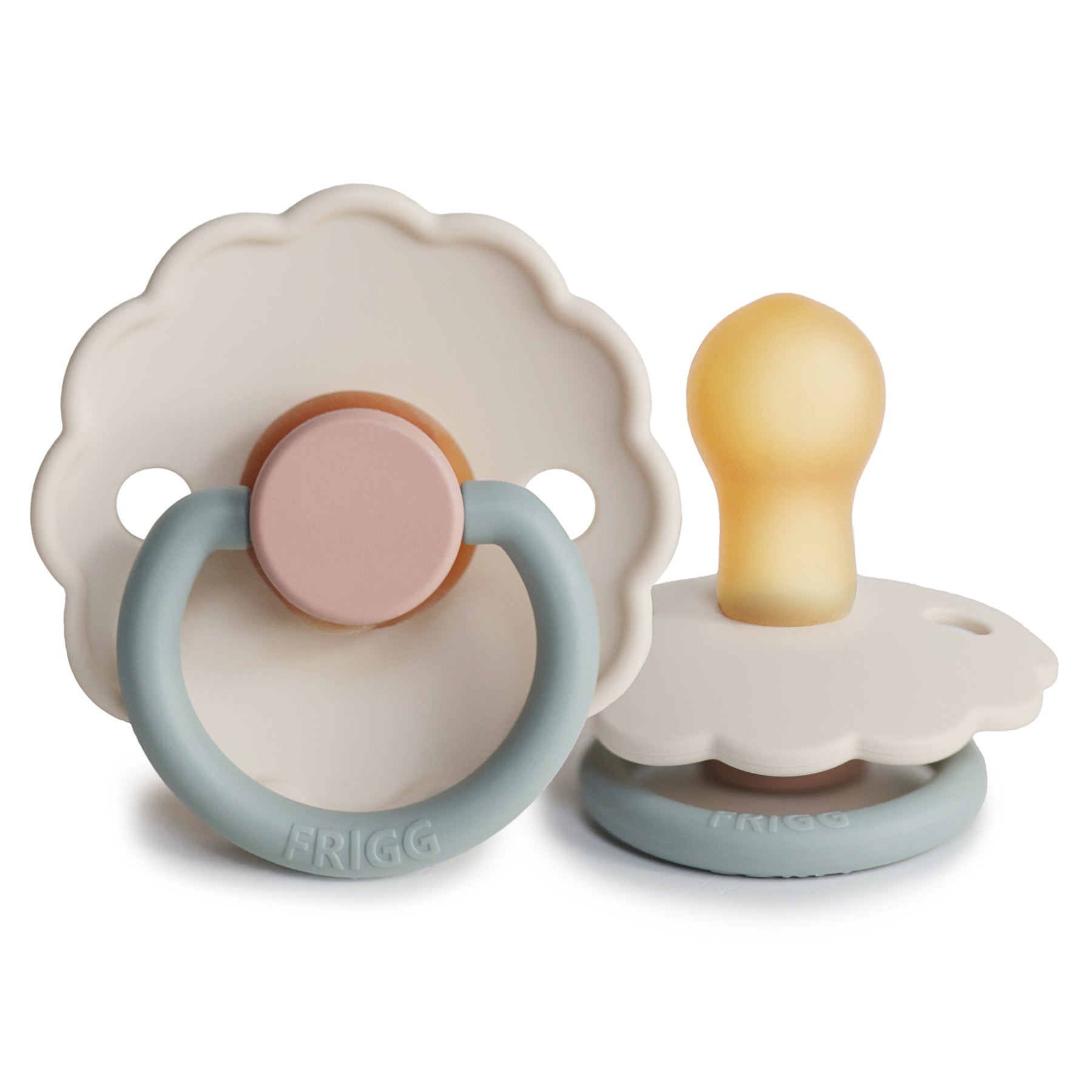 FRIGG Daisy Pacifier 4 Pack Latex 0-6 months Cotton Candy