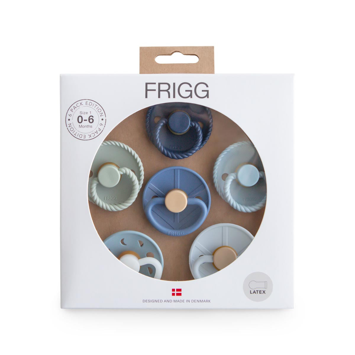 FRIGG Multi Pacifier 6 Pack Silicone