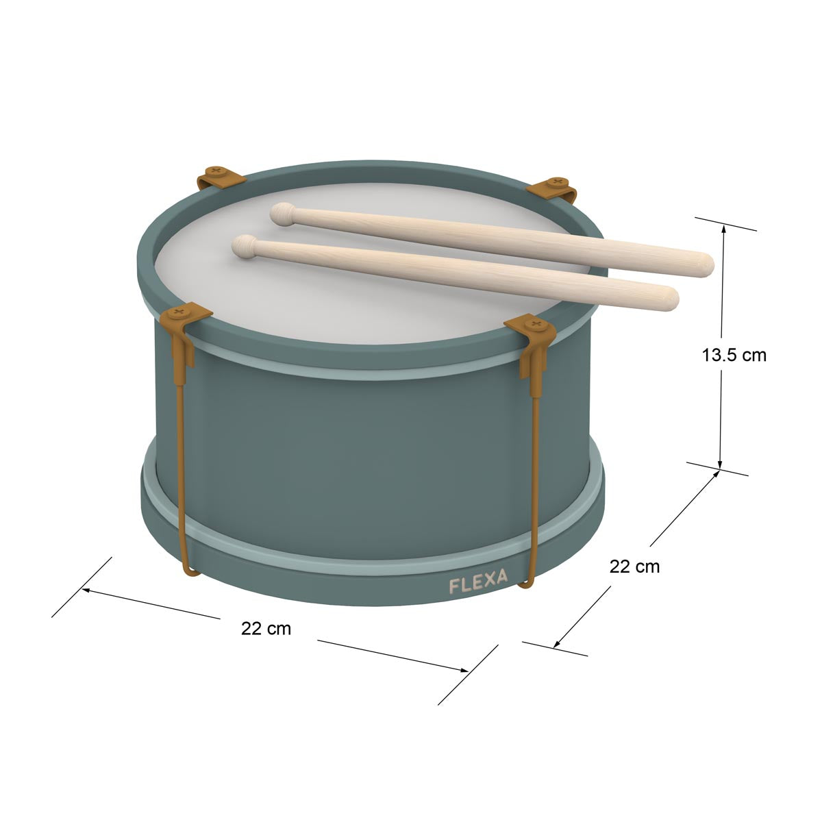 Flexa Musical Toy - Wooden Drum