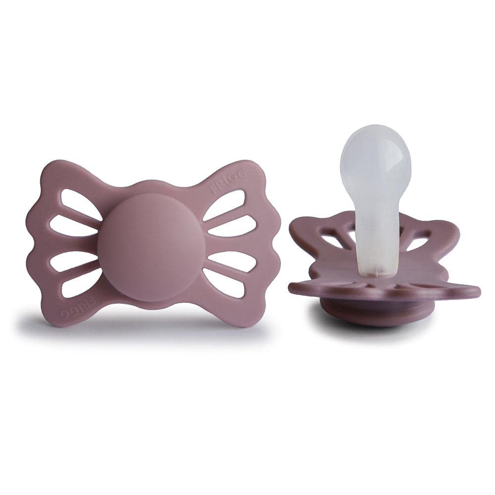 FRIGG Lucky Pacifier 4 Pack Silicone 6-18months Mauve