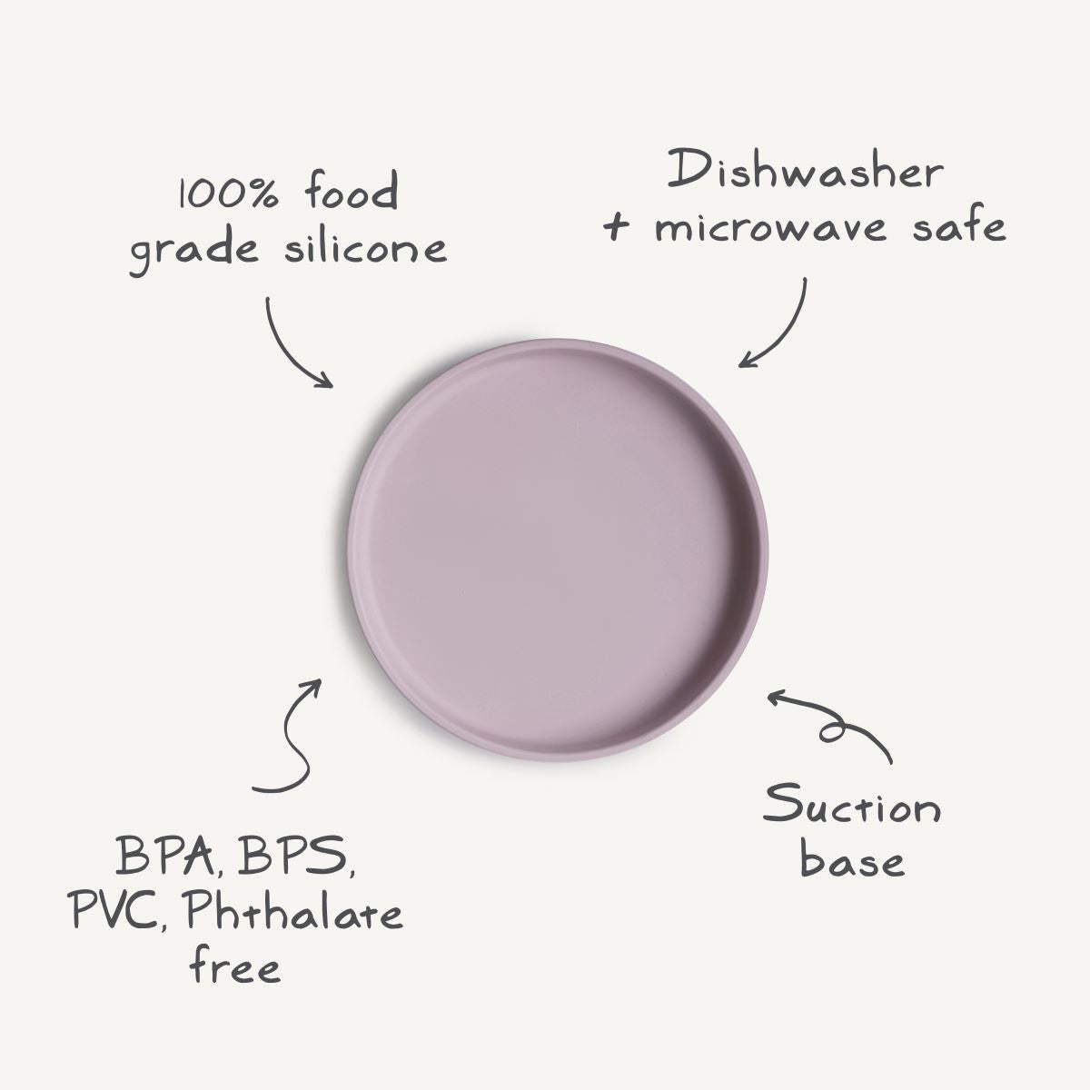 Mushie Silicone Classic Plate