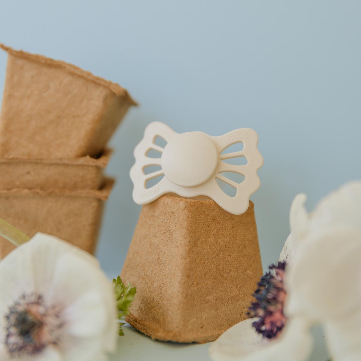 FRIGG Lucky Pacifier 4 Pack Silicone 6-18months Cream