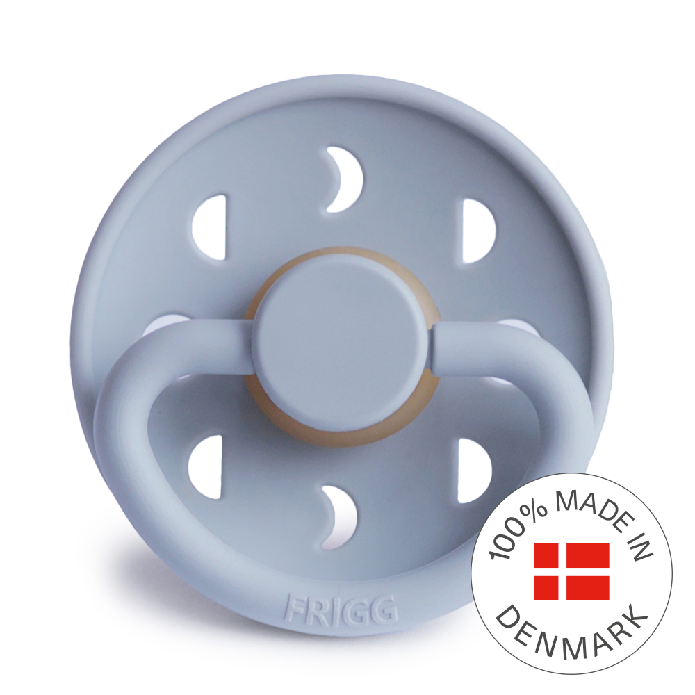 FRIGG Moon Pacifier 4 Pack Latex 6-18 months Powder Blue