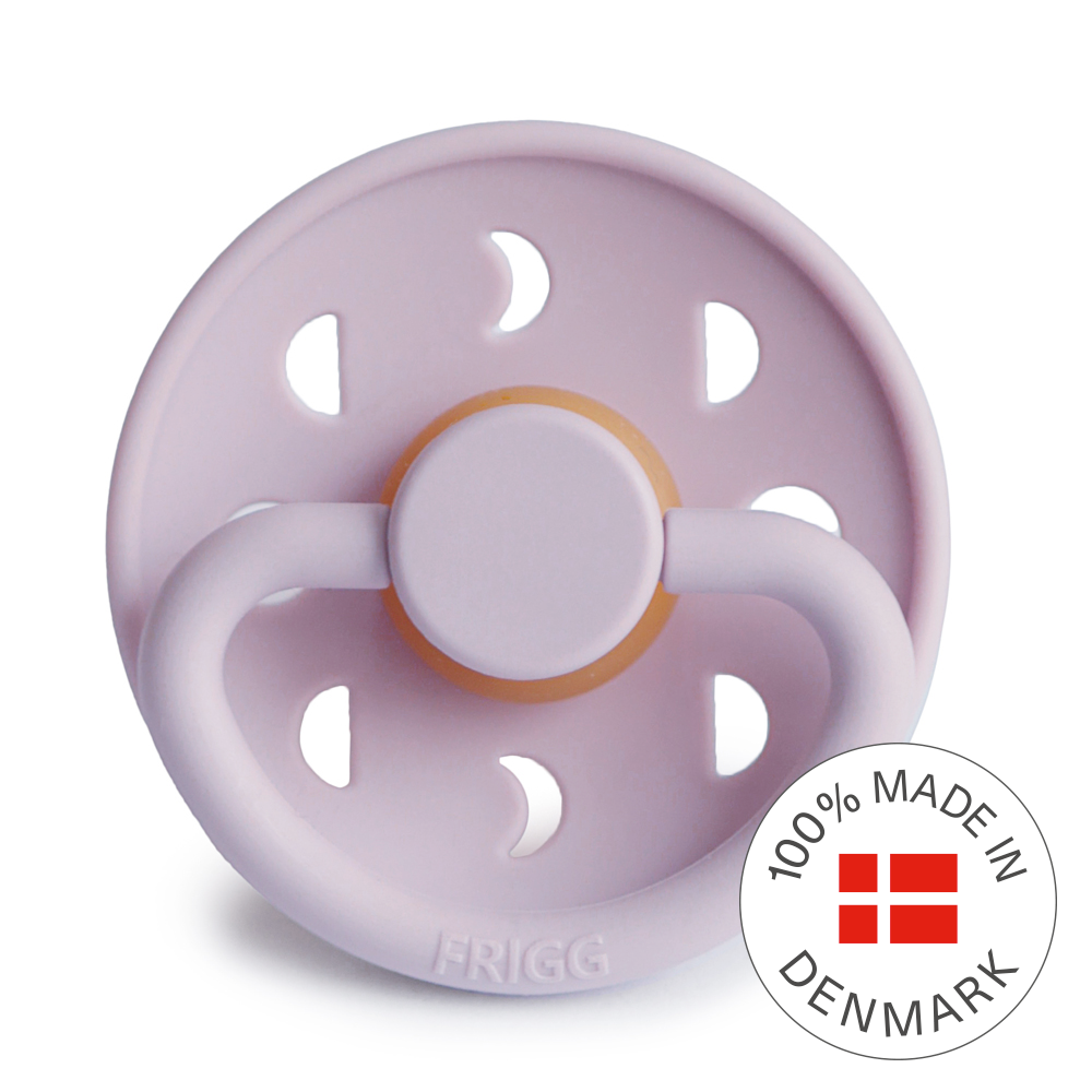 FRIGG Moon Pacifier 4 Pack Latex 0-6 months Soft Lilac