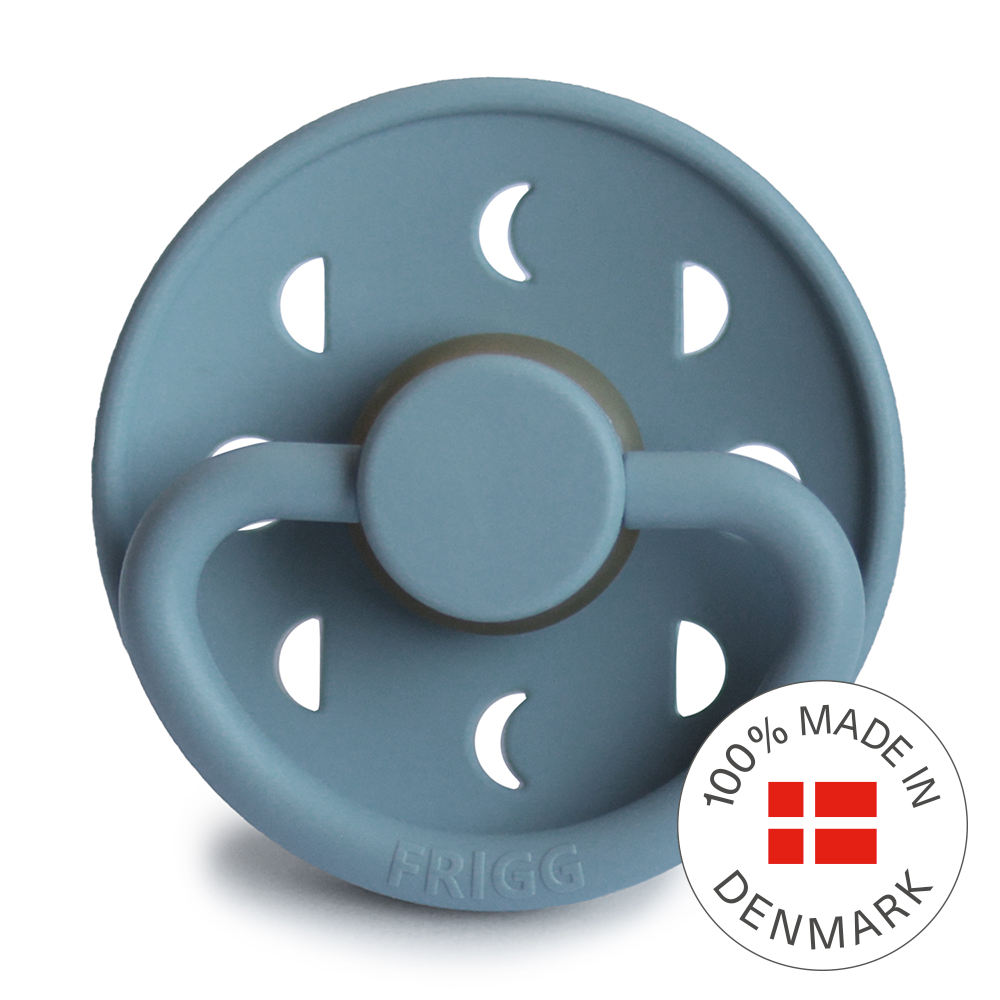 FRIGG Moon Pacifier 4 Pack Latex 6-18 months Stone Blue