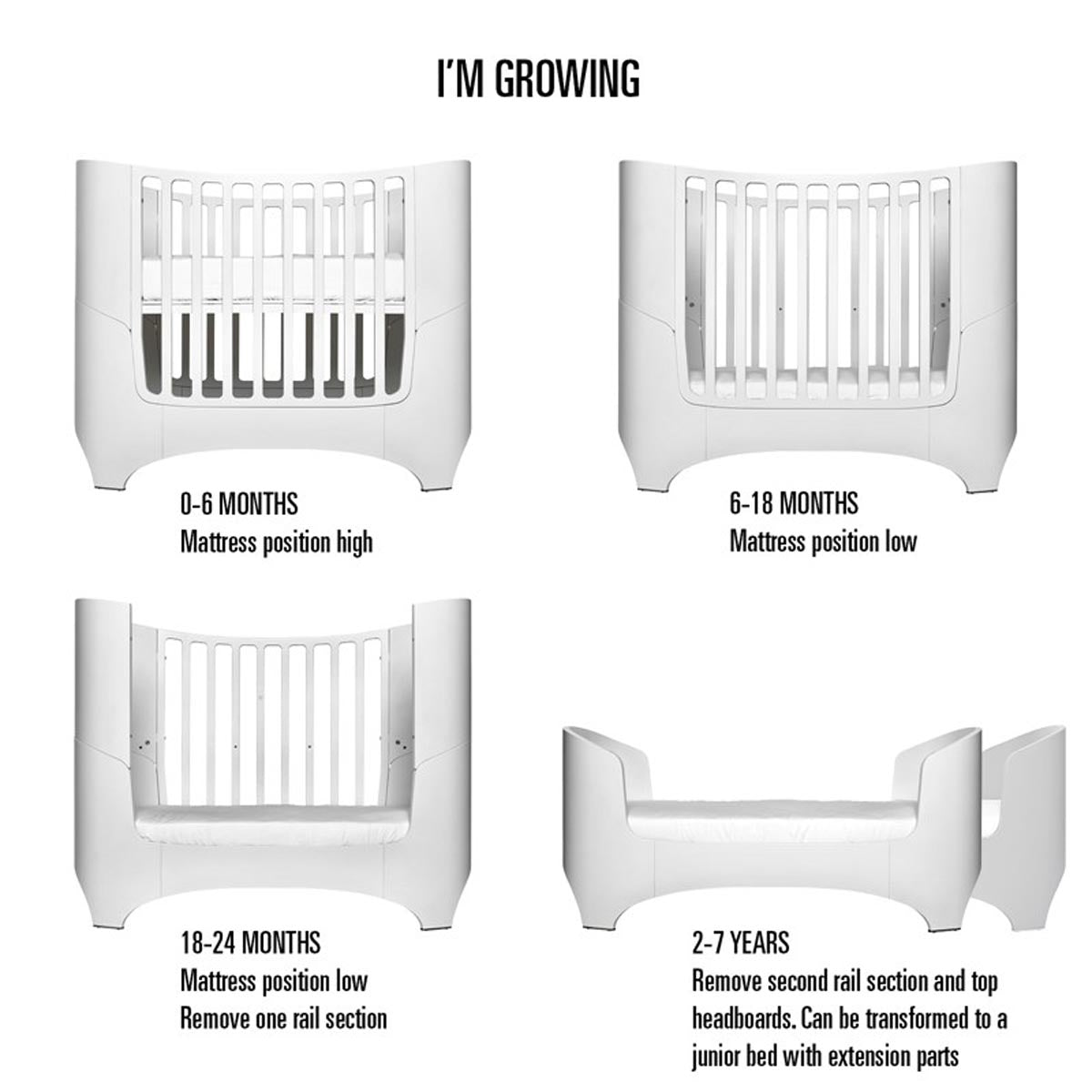 Leander Classic Cot - White S&D
