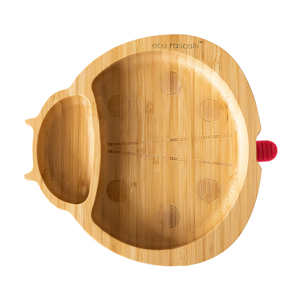 Eco Rascals Plate - Small Ladybird Red - CLEAR