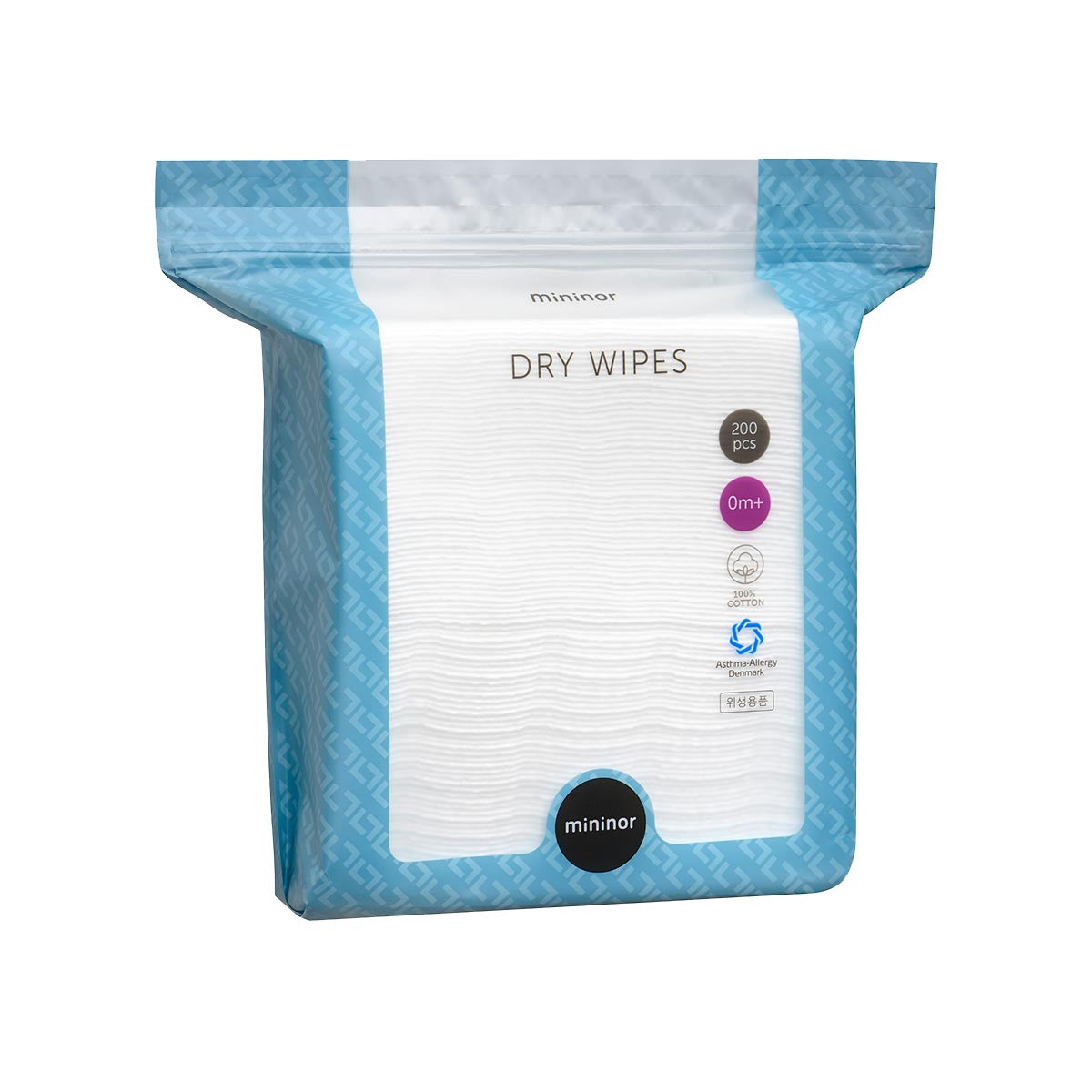 Mininor Dry Wipes - 200 Pack
