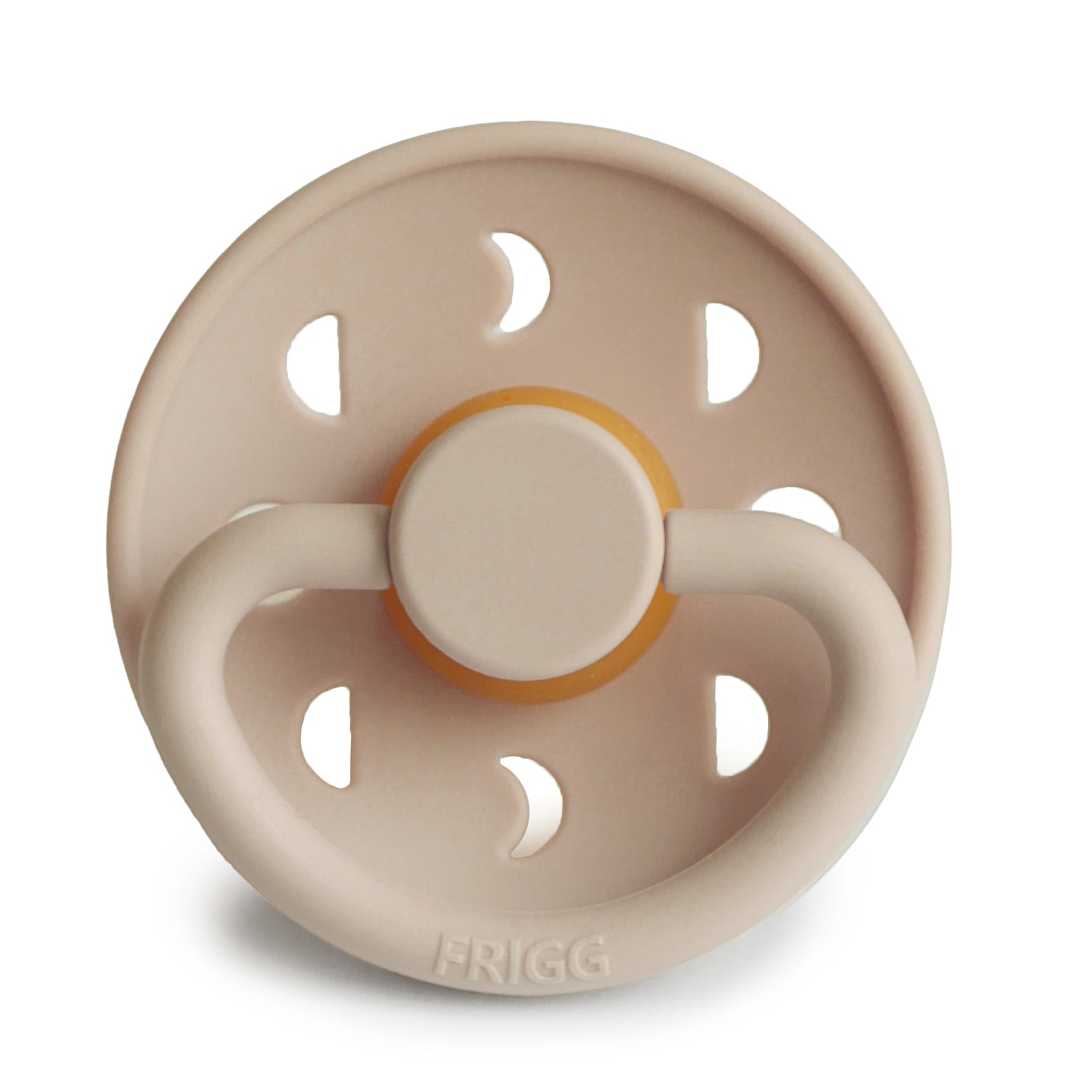 FRIGG Moon Pacifier 4 Pack Latex 6-18 months Croissant