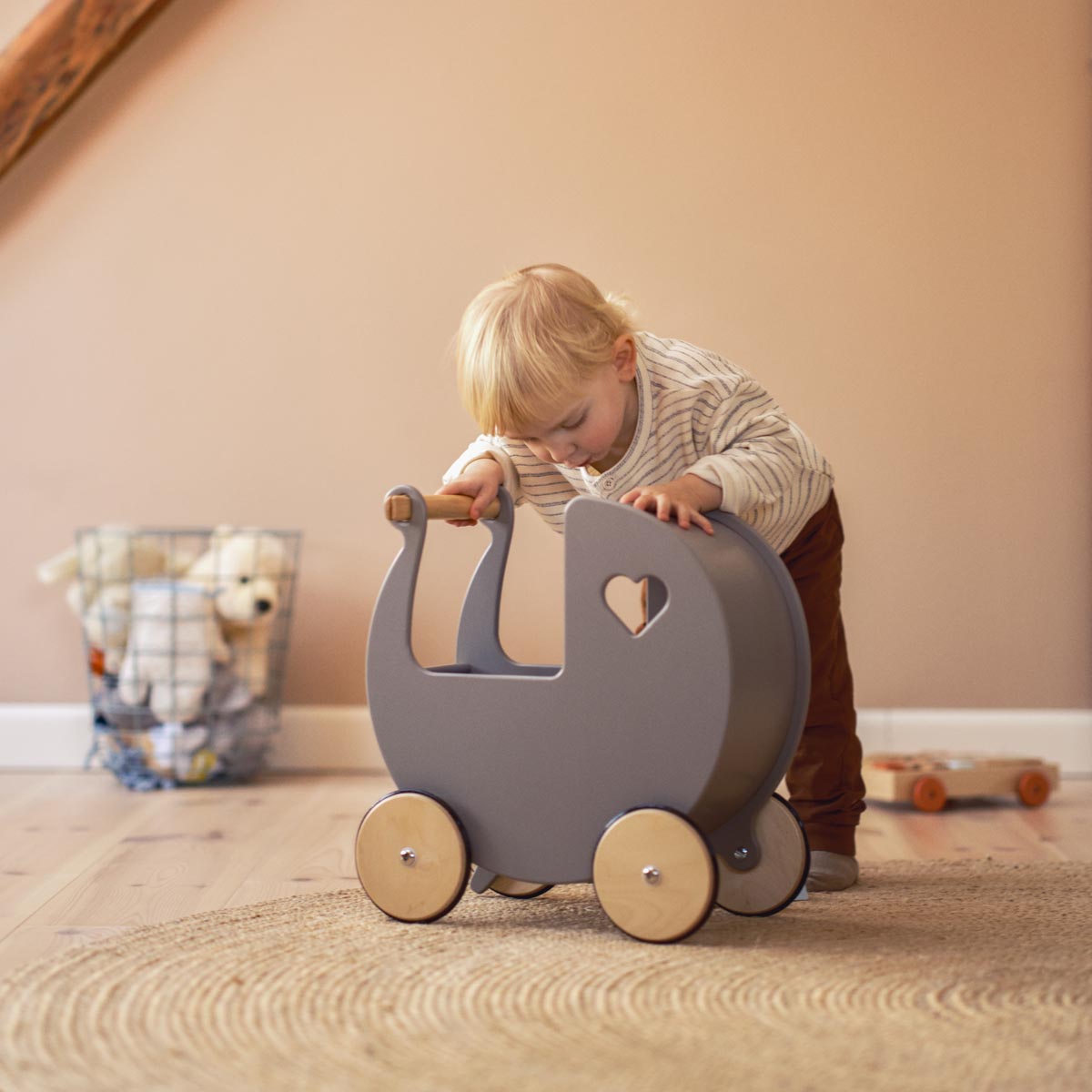 Moover Classic Dolls Pram GREY