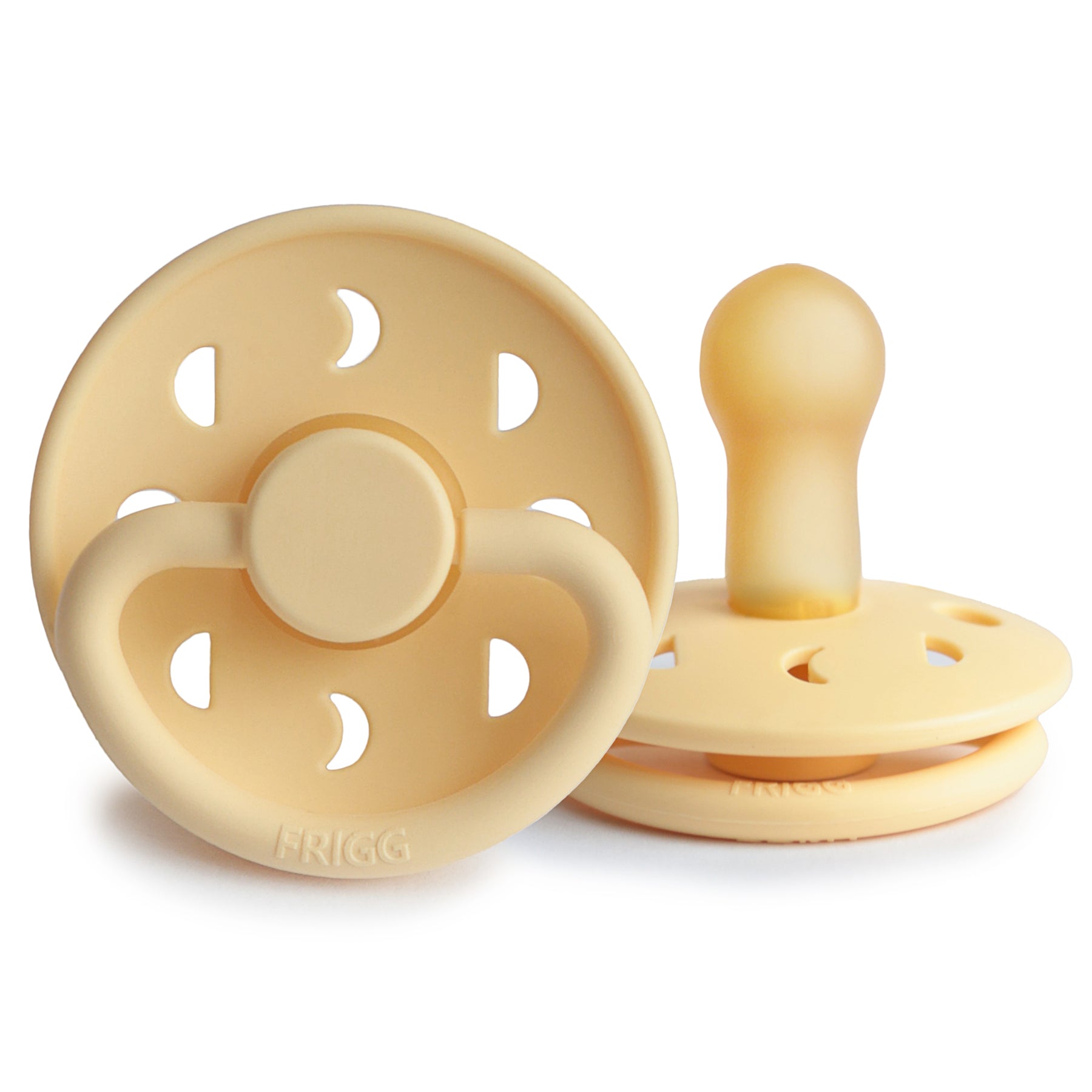 FRIGG Moon Pacifier 4 Pack Latex 6-18 months Daffodil