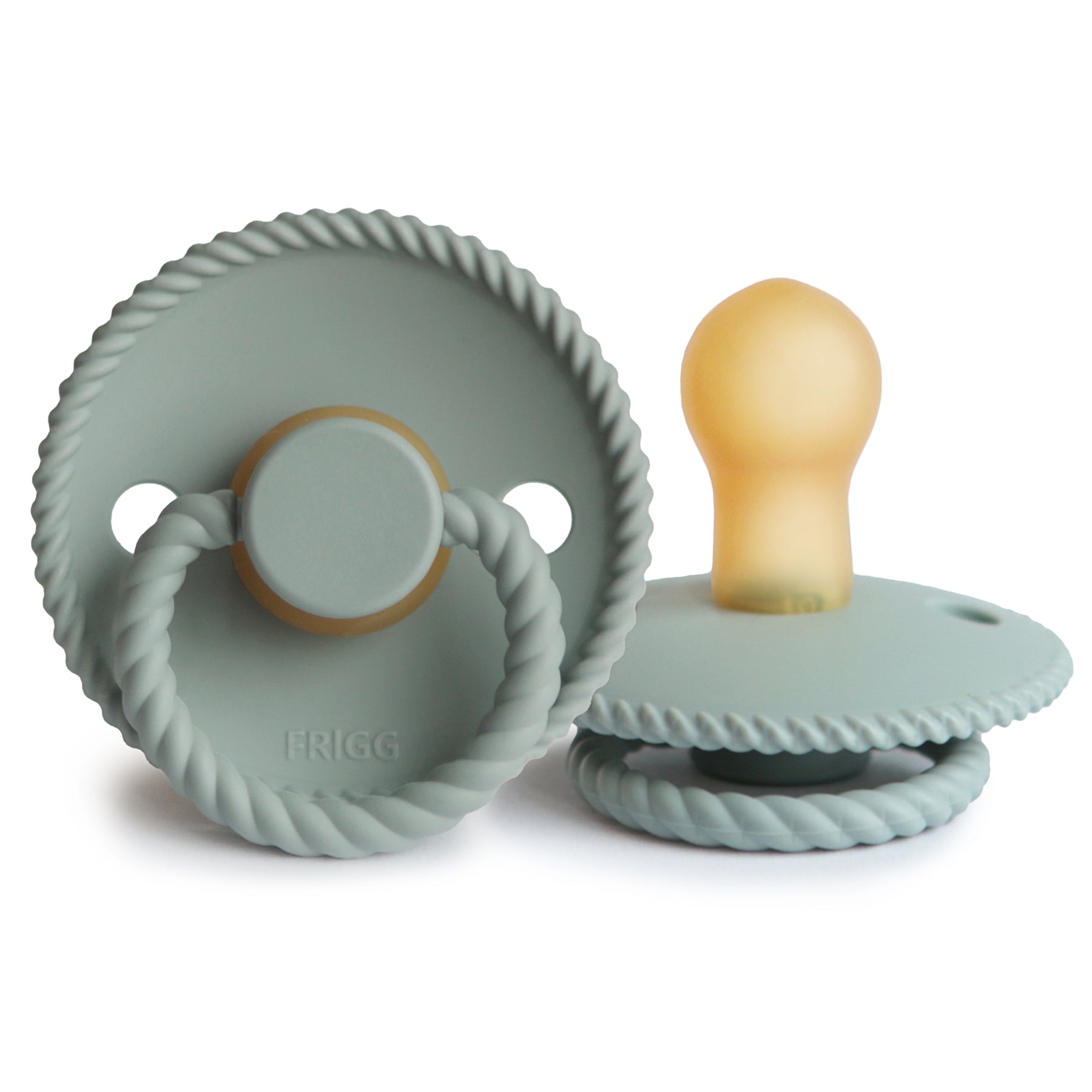 FRIGG Rope Pacifier 4 Pack Latex 0-6 months Sage