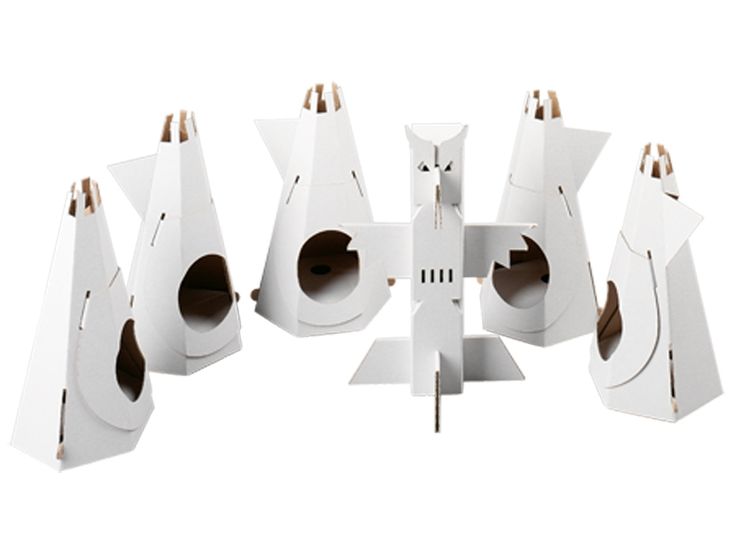 Calafant Indian Camp Carboard Construction Toy - Level 3