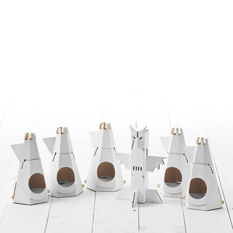 Calafant Indian Camp Carboard Construction Toy - Level 3