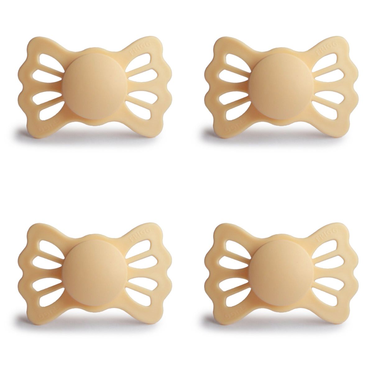 FRIGG Lucky Pacifier 4 Pack Silicone 6-18months Daffodil