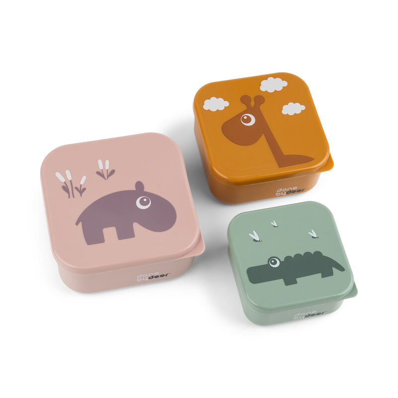 Snack Containers set of 3  - DISPLAY CLEARANCE