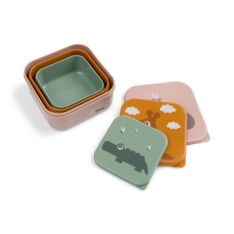 Snack Containers set of 3  - DISPLAY CLEARANCE