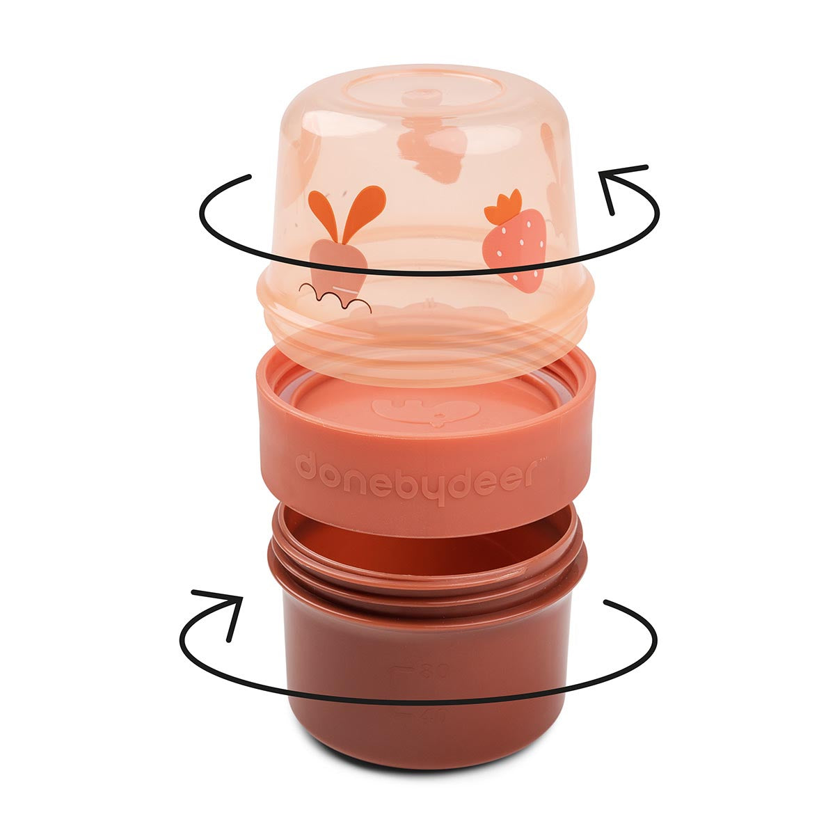 Done by Deer 2-Way Snack Containers Small SHOWROOM CLEARANCE