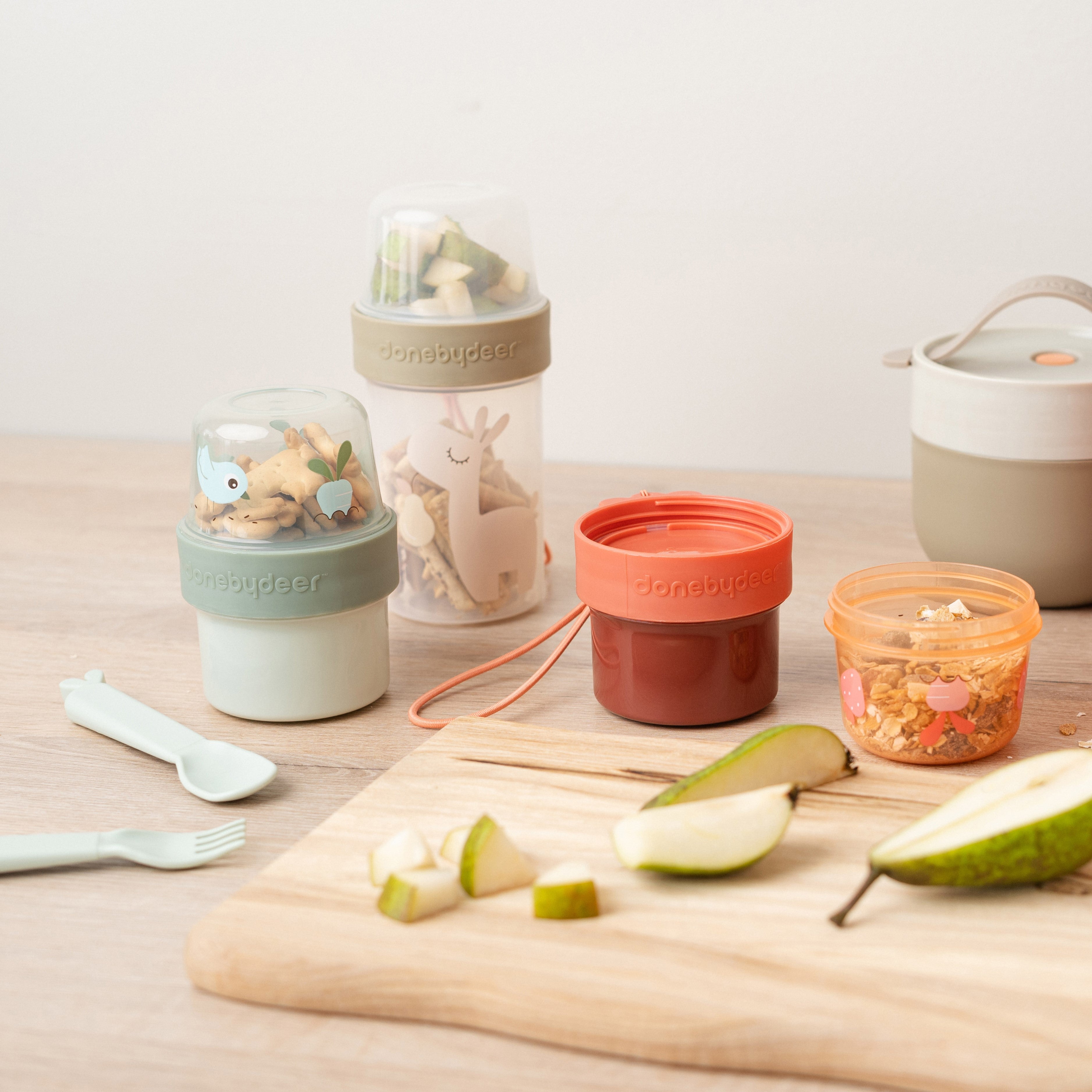 To Go 2-Way Snack Container Lalee Sand - CLEARANCE