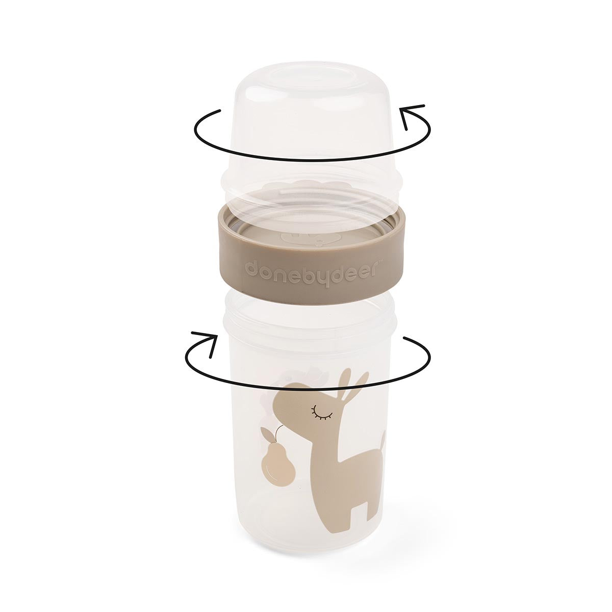 To Go 2-Way Snack Container Lalee Sand - CLEARANCE