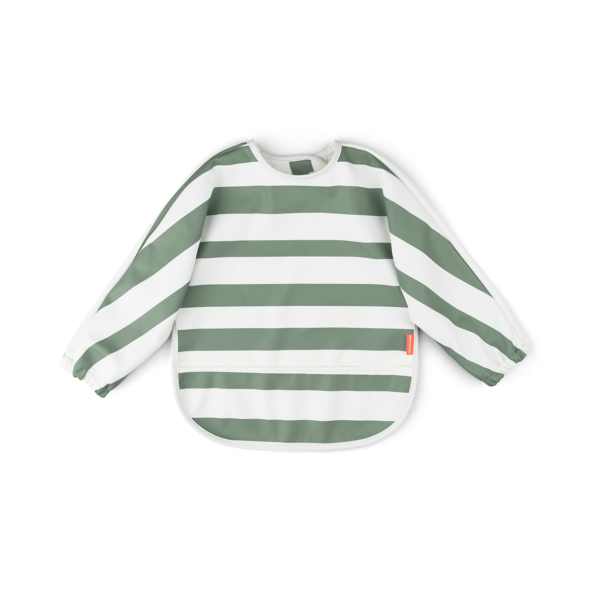 Done by Deer Sleeved Pocket Bib Striped