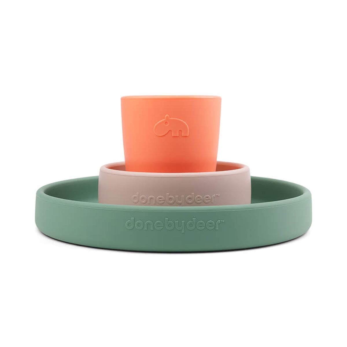 Silicone Dinner Set Croco Colour Mix - OUTLET CLEARANCE