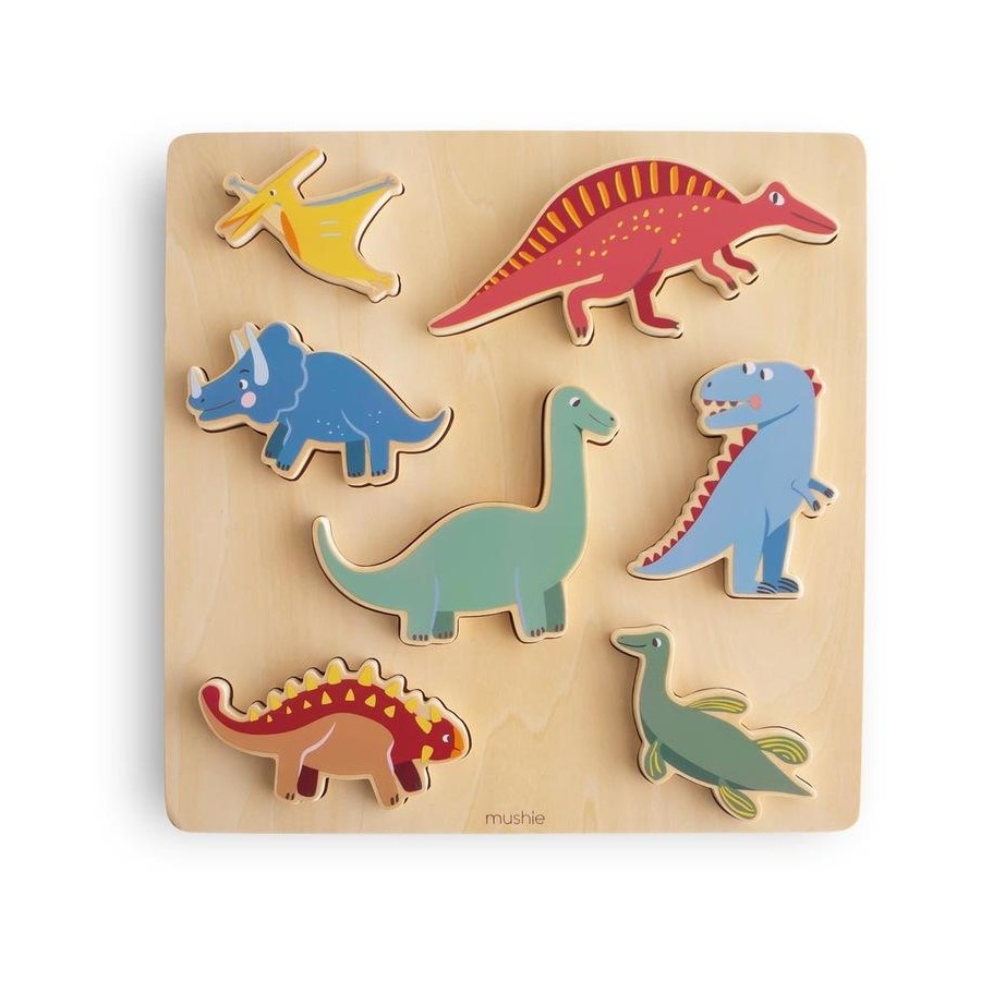 Mushie Wooden Dinosaur Puzzle - EXPO DISPLAY STOCK CLEARANCE