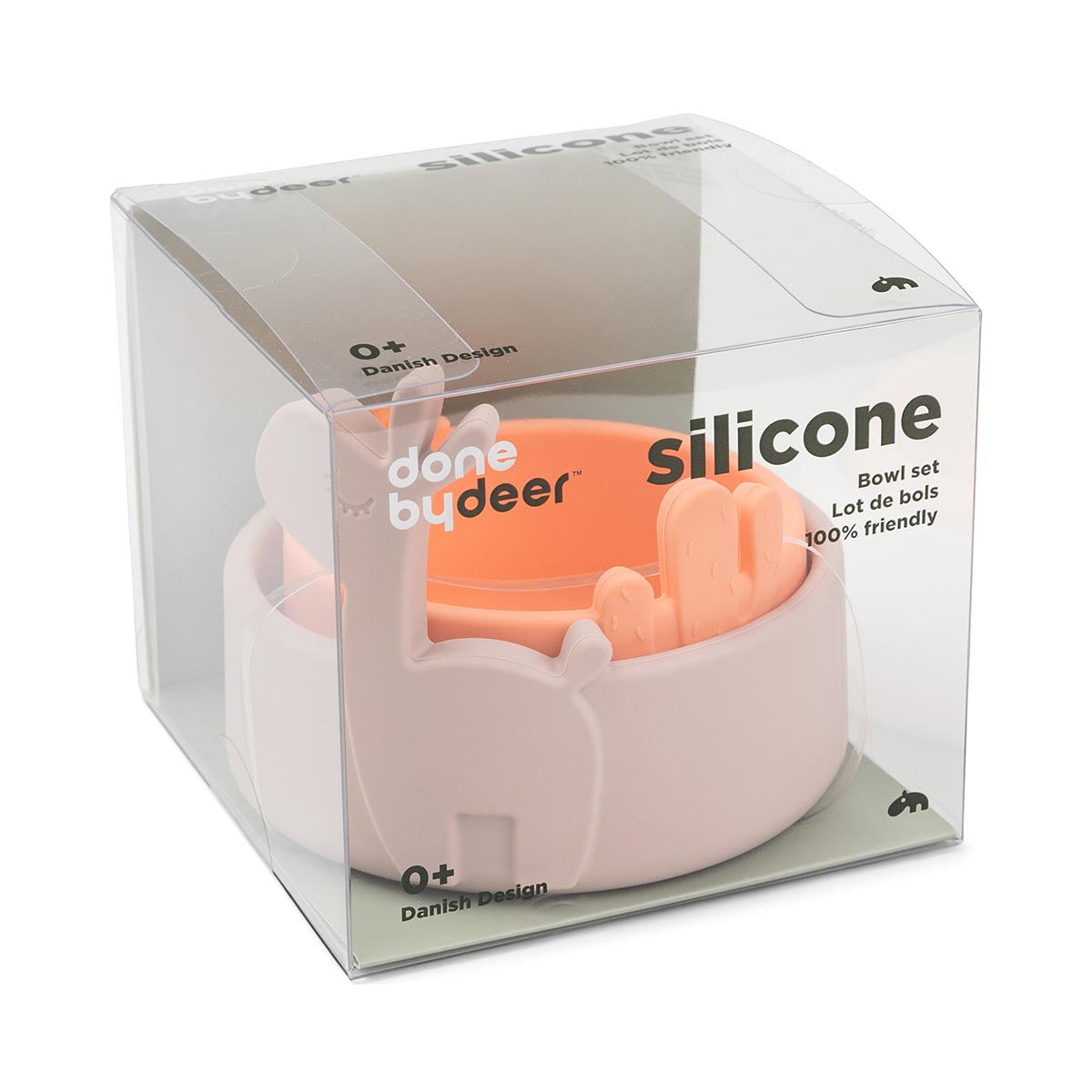 Done by Deer Silicone Stick and Stay Set Powder/Coral Ex-Display