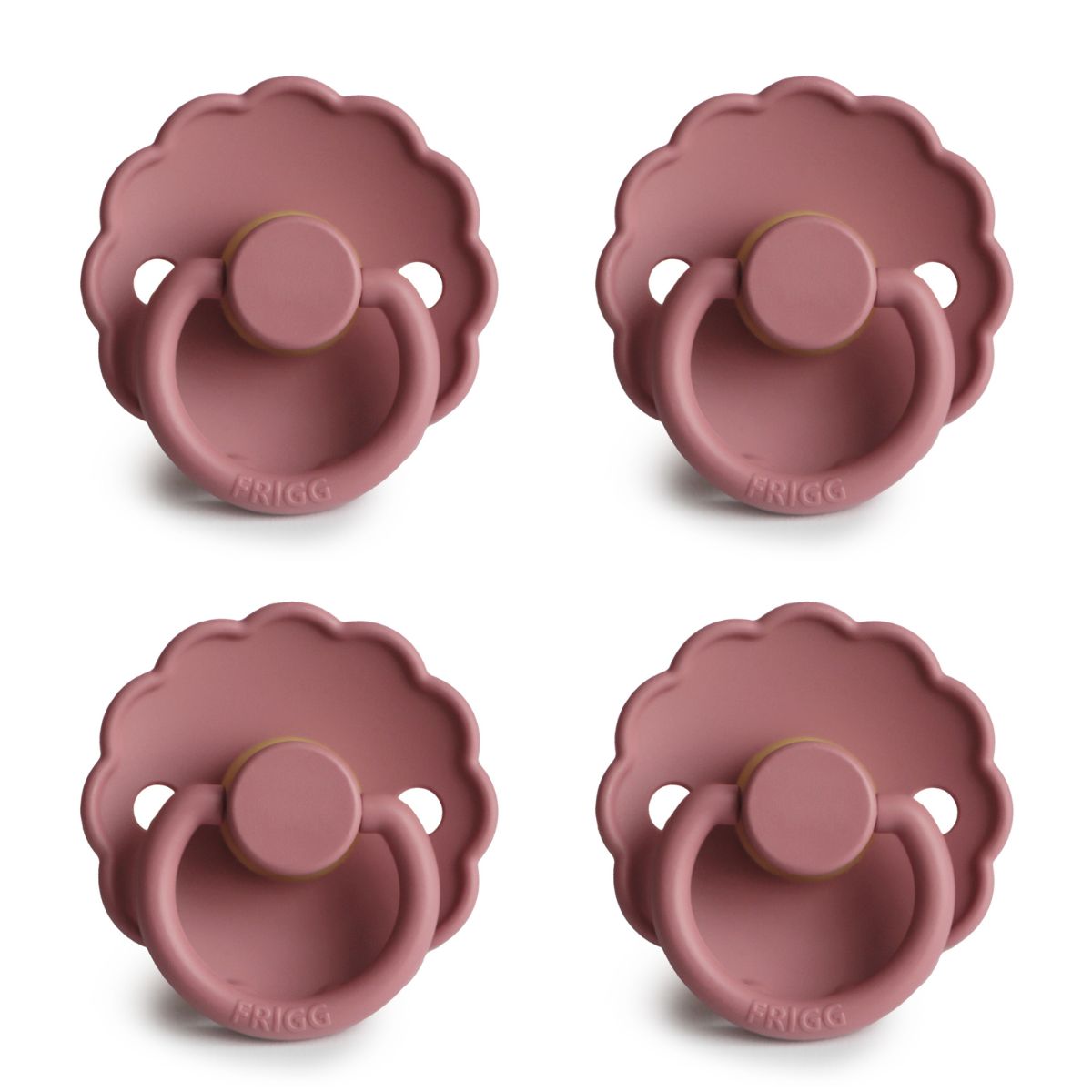 FRIGG Daisy Pacifier 4 Pack Latex 0-6months Cedar