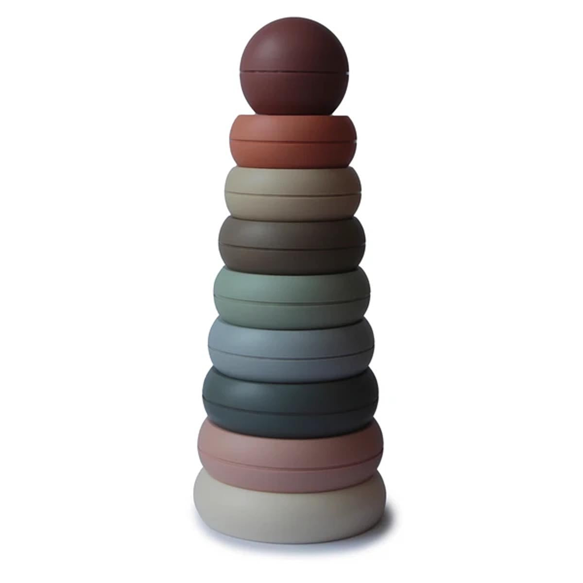 Fun and colorful ringtower from Mushie!