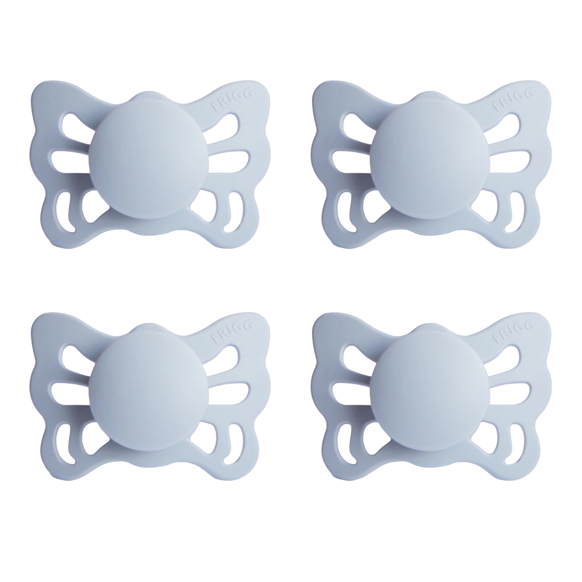 FRIGG Butterfly Pacifier 4 Pack Silicone 0-6months Blue