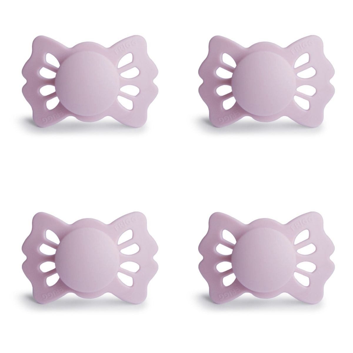 FRIGG Lucky Pacifier 4 Pack Silicone 0-6months Lilac